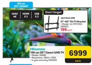 Hisense 139cm (55") Smart UHD TV 55A6K
