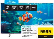 Hisense 139cm (55") Smart Mini LED TV 55U7K