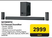 Skyworth 5.1 Channel Soundbar SS586