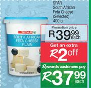 Spar South African Feta Cheese (Selected)-400g Each