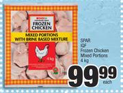 Spar IQF Frozen Chicken Mixed Portions-4Kg Each