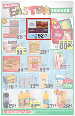 KWIKSPAR EASTERN CAPE : Your One Stop Easter Shop (23 March - 5 April 2021) Valid in Abbotsford, Beacon Isle, Beetlestone, Burt Drive, Butterworth, Cambridge West, Colchester, Dhaysons, East End, page 2