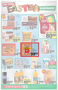 KWIKSPAR EASTERN CAPE : Your One Stop Easter Shop (23 March - 5 April 2021) Valid in Abbotsford, Beacon Isle, Beetlestone, Burt Drive, Butterworth, Cambridge West, Colchester, Dhaysons, East End, page 2