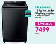 Hisense 18KG Top Loader Washing Machine - WT5T1825DT