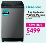Hisense 14KG Top Loader Washing Machine - WTJA1402T