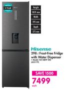 Hisense 298L Frost Free Fridge with Water Dispenser - H415BITF-WD