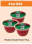 Rhodes Tomato Paste-For 3 x 115g