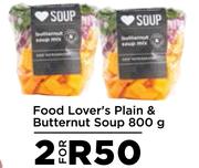 Food Lover's Plain & Butternut Soup-For 2 x 800g