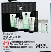 Ted Lapidus Pour Lui Gift Set EDT-100ml Per Set