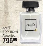 Eau'D EDP Assorted-100ml