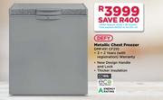 Defy 195L Metallic Chest Freezer DMF451 CF210