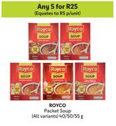 Royco Packet Soup (All Variants)-For Any 5 x 40g/50g/55g