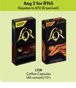 L'OR Coffee Capsules (All Variants)-For Any 2 x 10's
