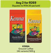 Kenna Ground Coffee (All Variants)-For Any 2 x 500g