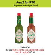 Tabasco Sauce-For Any 2 x 60ml