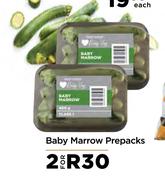 Baby Marrow Prepacks-For 2