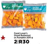 Food Lover's Diced Butternut Or Pumpkin-For 2 x 500g
