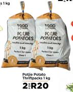 Potjie Potato Thriftpacks-For 2 x 1Kg
