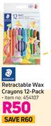 Staedtler Retractable Wax Crayons 12-Pack