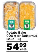 Potato Bake 900g or Butternut Bake 1kg- Each