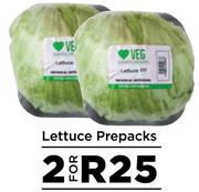 Lettuce Prepacks-For 2