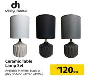 Design House Ceramic Table Lamp Set-Each