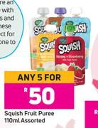 Squish Fruit Puree Assorted-For 5 x 110ml