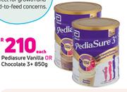 Pediasure Vanilla Or Chocolate 3+-850g Each
