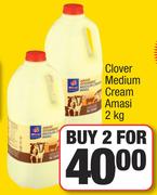 Clover Medium Cream Amasi-For 2 x 2Kg