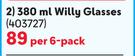 Consol 380ml Willy Glasses-Per 6-Pack