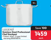 Legend Stainless Steel Professional Chef Stockpot-19Ltr Each