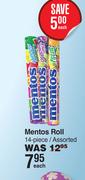 Mentos Roll Assorted-14 Piece Each