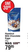 Lindt Hazelnut Milk Chocolate Eggs-95g