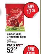 Lindt Lindor Milk Chocolate Eggs 383179001-90g