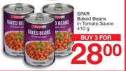 Spar Baked Beans In Tomato Sauce-3x410g