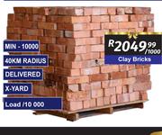 Clay Bricks-Per 1000