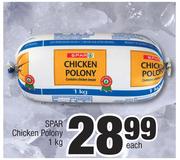 Spar Chicken Polony-1Kg Each