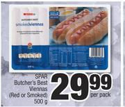 Spar Butcher's Best Viennas (Red Or Smoked)-500g Per Pack