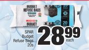 Spar Budget Refuse Bags-20s Each