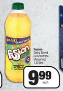 Fusion Dairy Blend Concentrate (Assorted)-1.5L Each