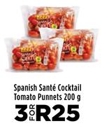 Spanish Sante Cocktail Tomato Punnets-For 3 x 200g