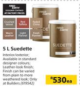 Fired Earth 5Ltr Suedette-Each