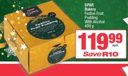 Spar Bakery Festive Fruit Pudding With Alcohol-400gm Each