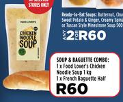 Soup & Baguette Combo