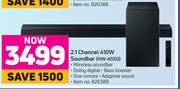 Samsung 2.1 Channel 410W Soundbar HW-A550