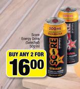Score Energy Drink(Selected)-2 x 500ml