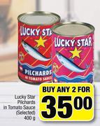 Lucky Star Pilchards In Tomato Sauce(Selected)-2 x 400g