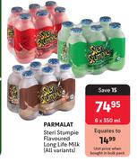 Parmalat Steri Stumpie Flavoured Long Life Milk ( All Variants)-6 x 350ml 