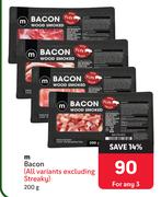 M Bacon-For Any 3 x 200g