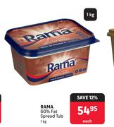 Rama 60% Fat Spread Tub-1Kg 
